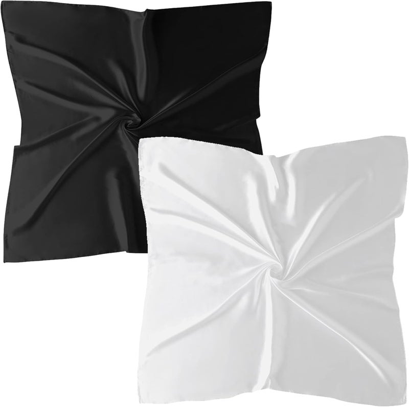 vimate 35" Square Silk Like Head Scarf - Women's Fashion Silk Feeling Scarf for Hair Wrapping and Sleeping at Night. - Image 1